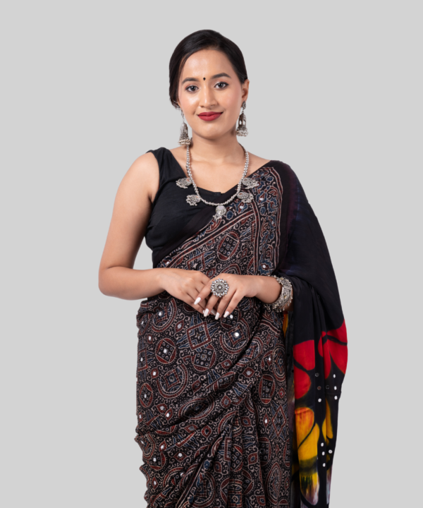 Modal Silk - Ajrakh Mirrorwork