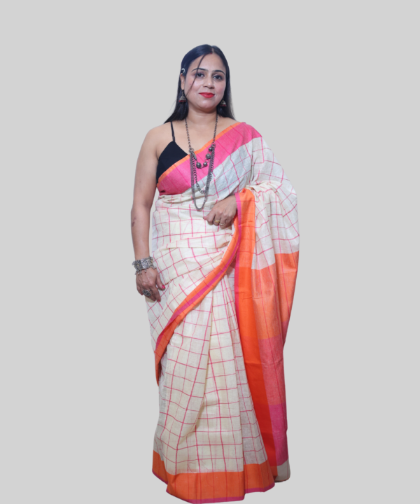 Pure linen by linen saree